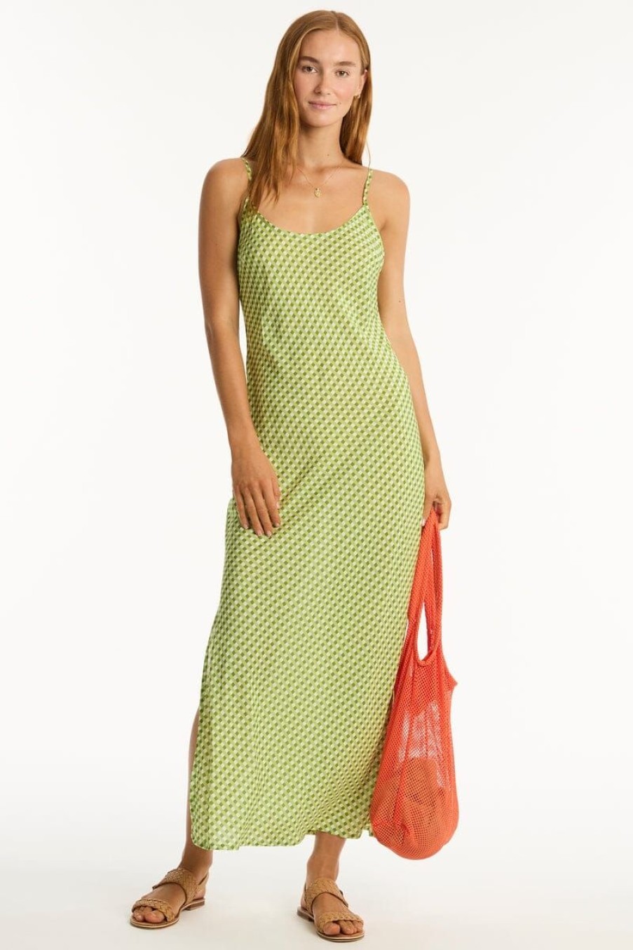 Clothing SEA LEVEL | Checkmate Slip Dress