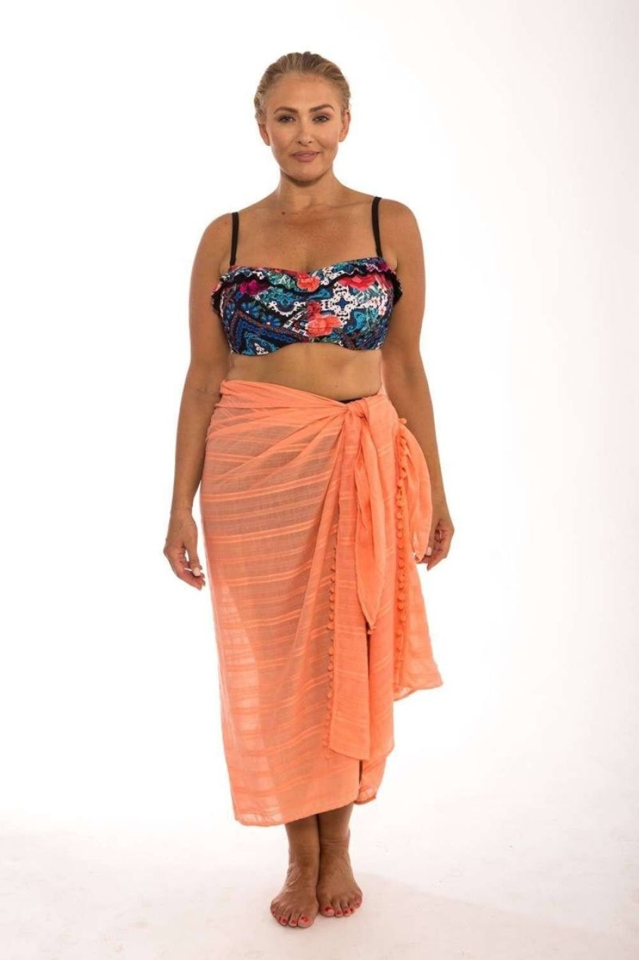 Swimwear CAPRIOSCA Sarongs | Capriosca Cotton Sarong