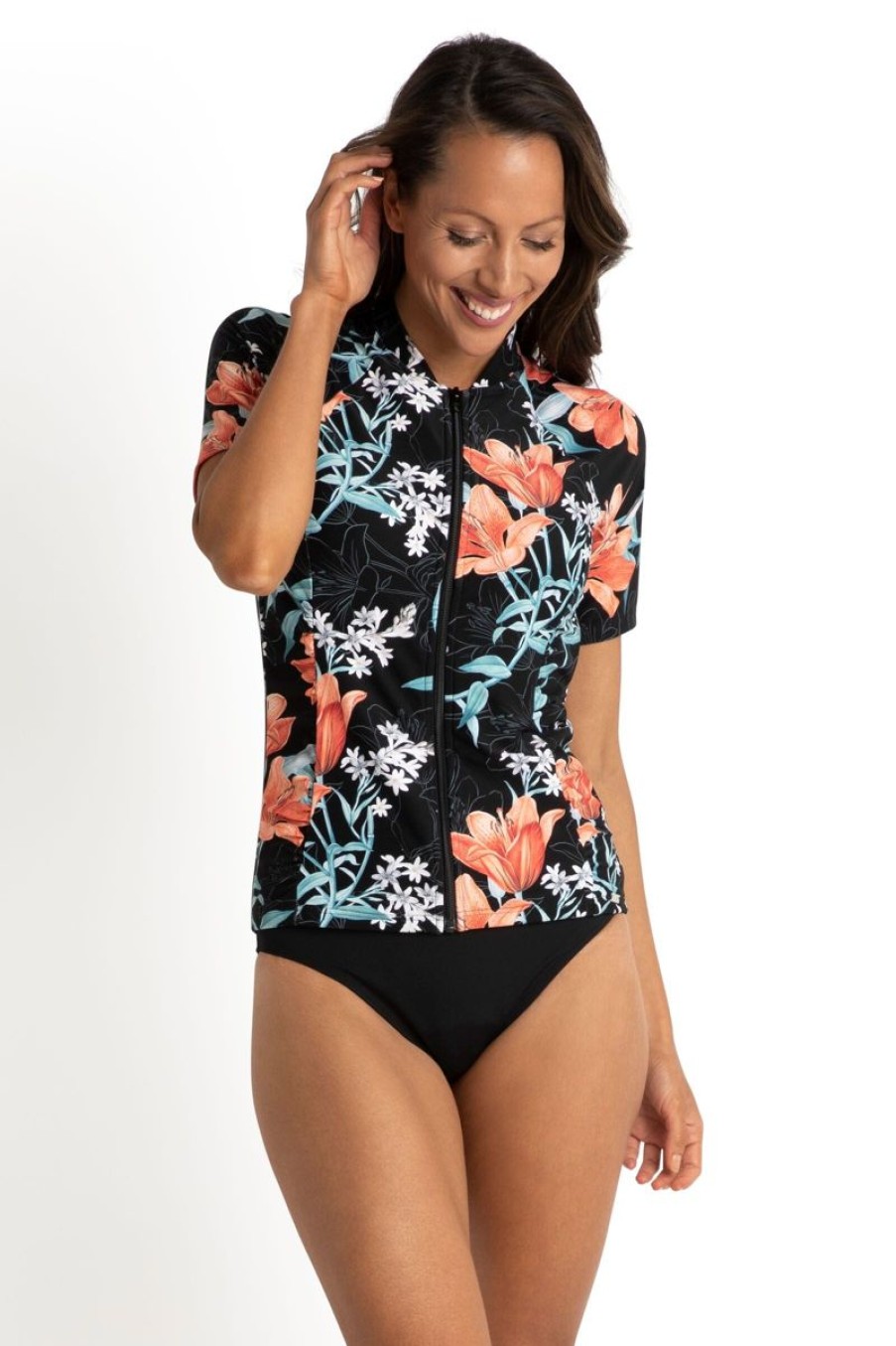 Swimwear JANTZEN Sunvest | Lily Garden Short Sleeve Rashie