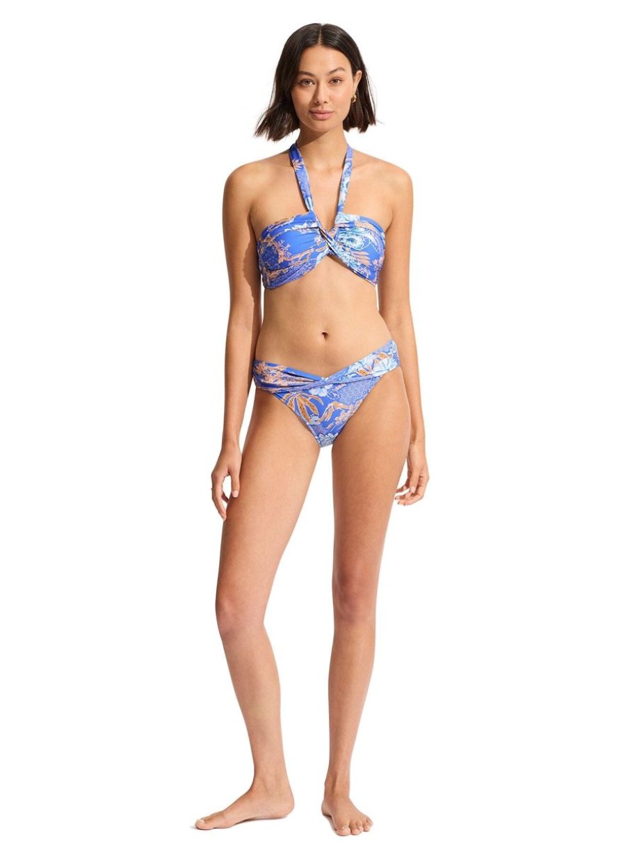 Swimwear SEAFOLLY Hipster | Eden Twist Band Mini Hipster Pant