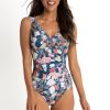 Swimwear JANTZEN V Neck | Paris Gathered Surplice One Piece