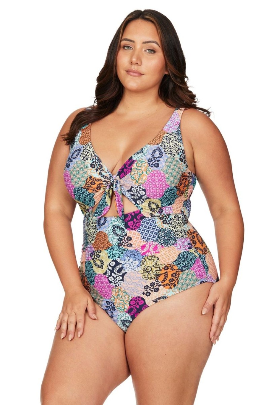 Swimwear ARTESANDS V Neck | Salmugundi Cezanne One Piece