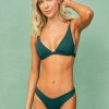 Swimwear MAAJI Triangle | Brunswick Green Ivy Top