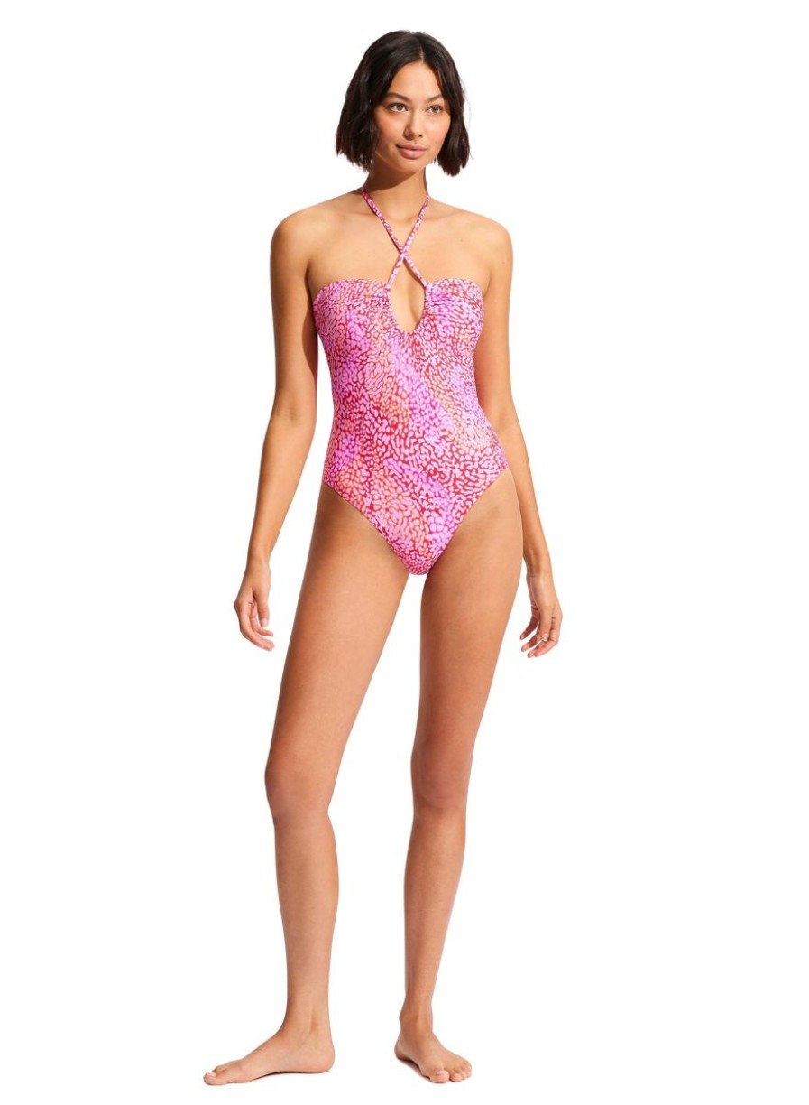 Swimwear SEAFOLLY Bandeau | Sea Skin Bandeau One Piece