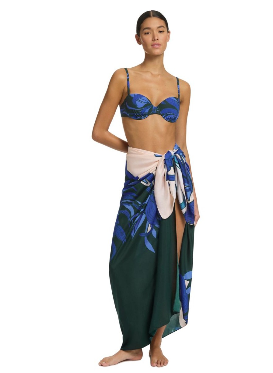 Swimwear JETS Sarongs | Queen Of The Night Pareo