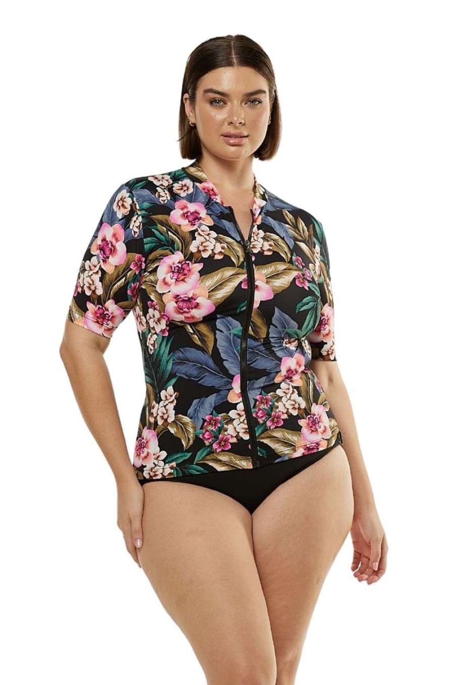 Swimwear CAPRIOSCA Sunvest | Waikiki Short Sleeve Rash Vest