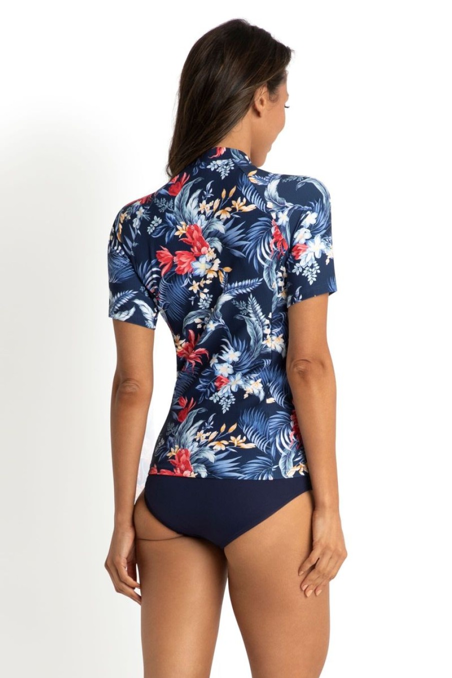 Swimwear JANTZEN Sunvest | Travel Gathered Short Sleeve Rashie