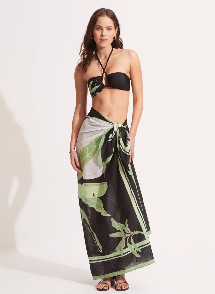 Swimwear SEAFOLLY Bandeau | Palm Paradise Diamond Wire Bandeau