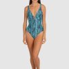 Swimwear BAKU V Neck | Tidal Wave Longline One Piece