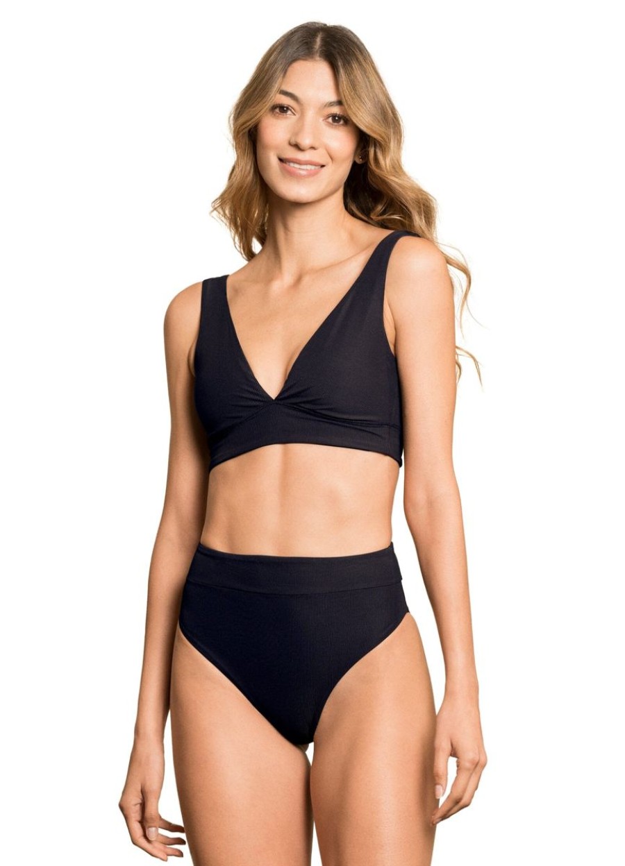 Swimwear MAAJI Triangle | Jade Black Allure Top