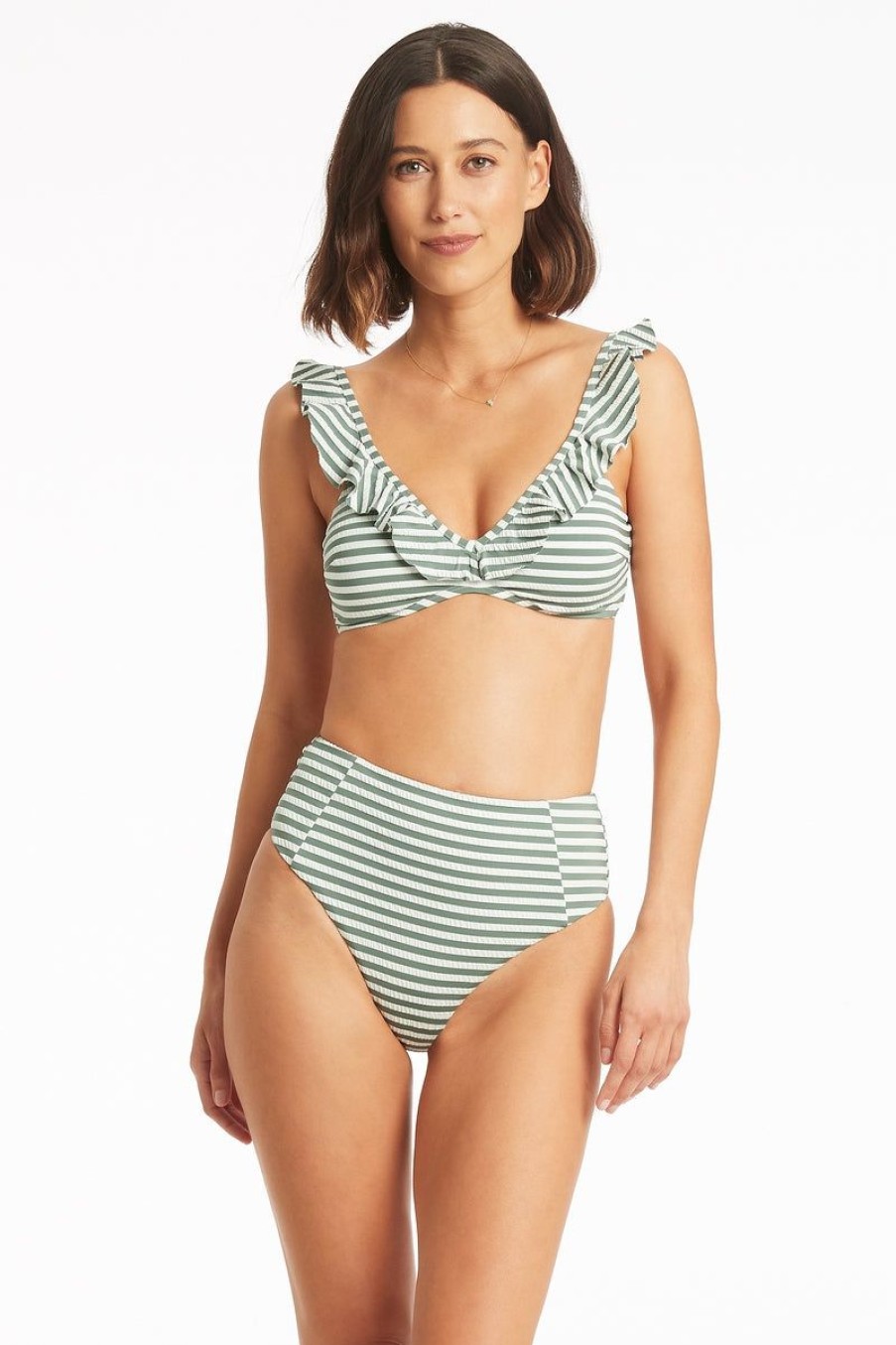 Swimwear SEA LEVEL Bralette | Capri Frill French Bralette