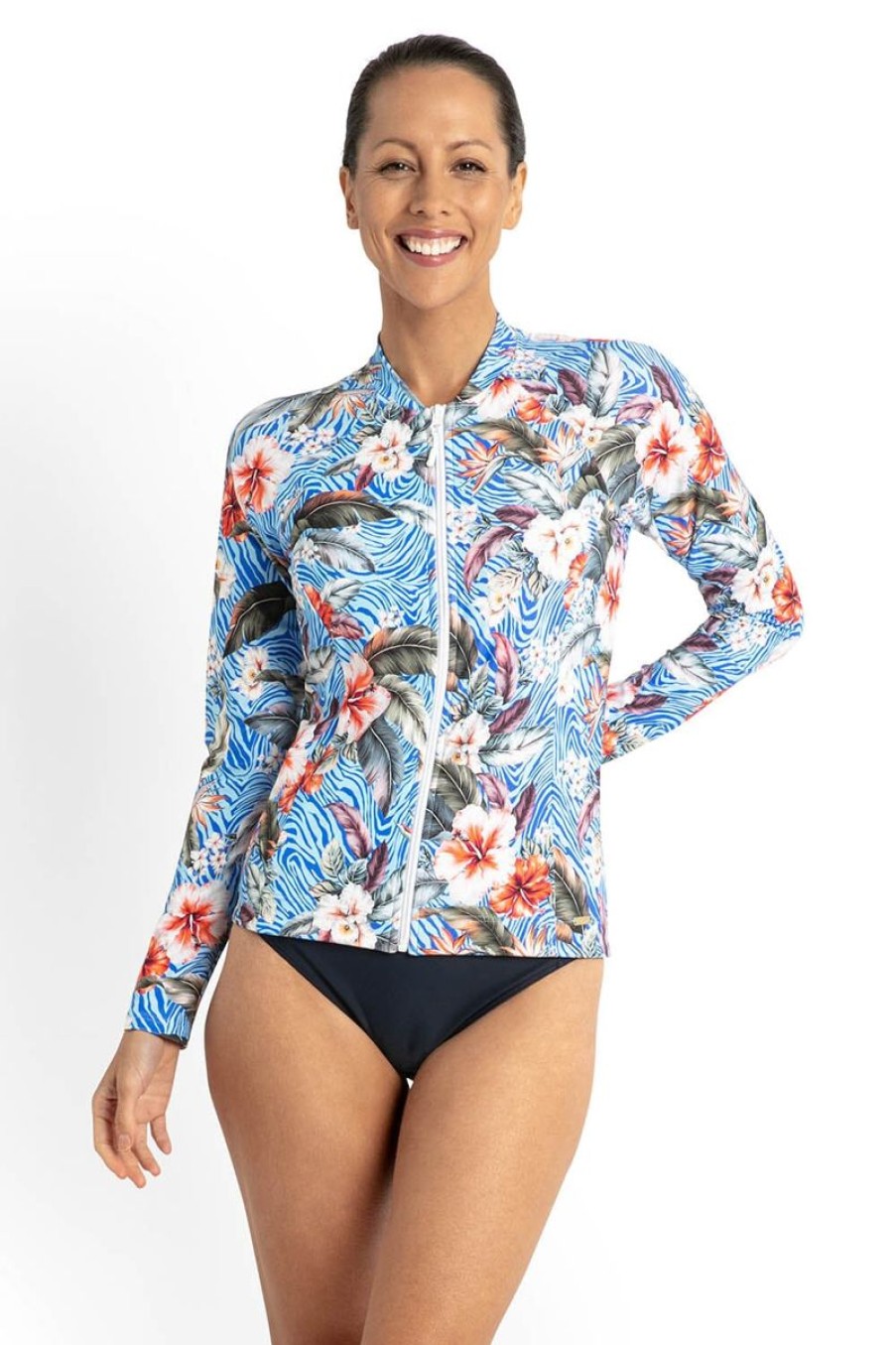 Swimwear JANTZEN Sunvest | Africa Zip Front Rash Vest