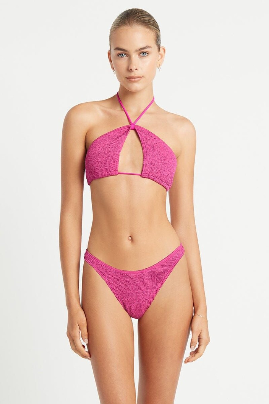 Swimwear BOND-EYE Halter | Shimmer Yasmine Crop