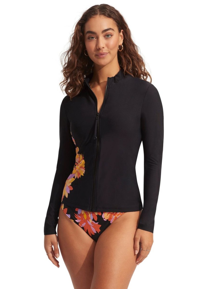 Swimwear SEAFOLLY Sunvest | Palm Springs Long Sleeve Sunvest