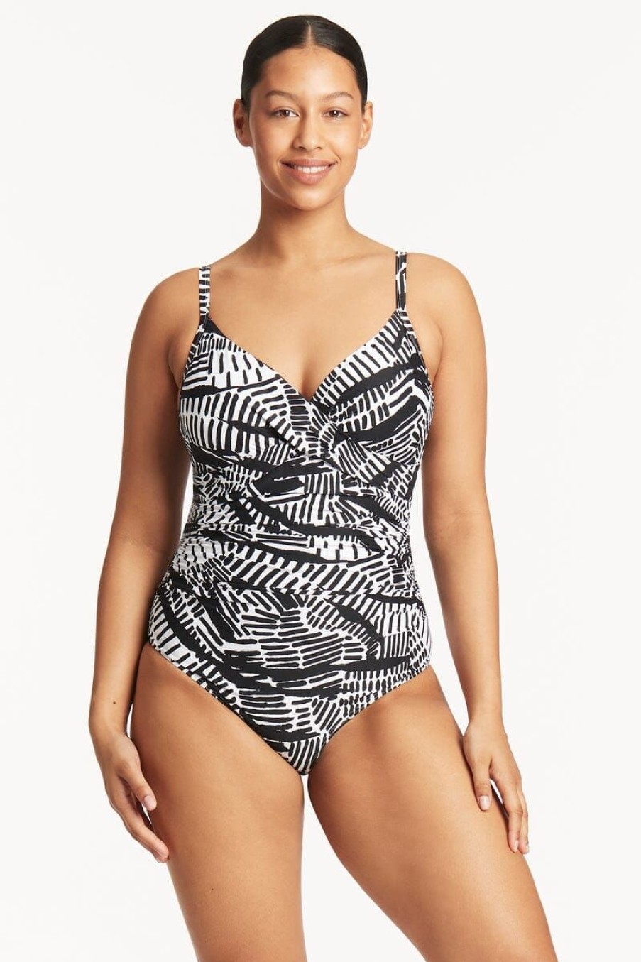 Swimwear SEA LEVEL D Cup + | Pampas Twist Front Dd/E Cup One Piece