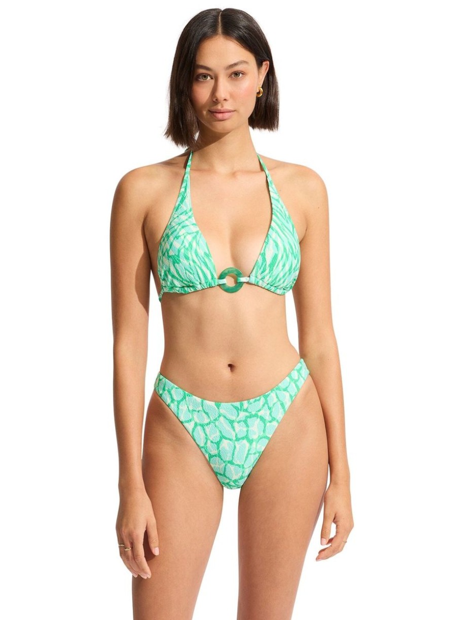 Swimwear SEAFOLLY Triangle | Animal Instinct Longline Slide Tri