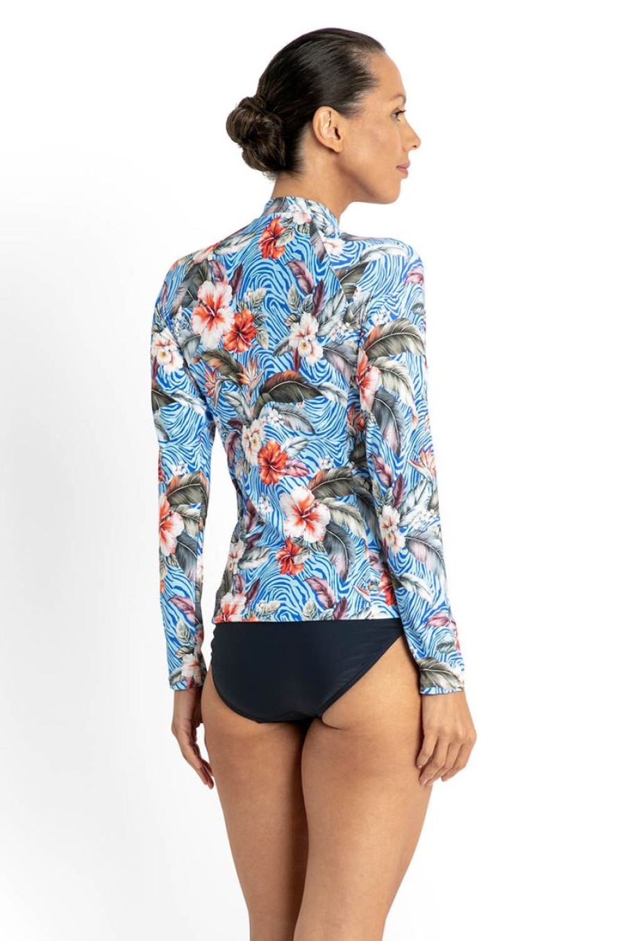 Swimwear JANTZEN Sun Protection | Africa Zip Front Rash Vest