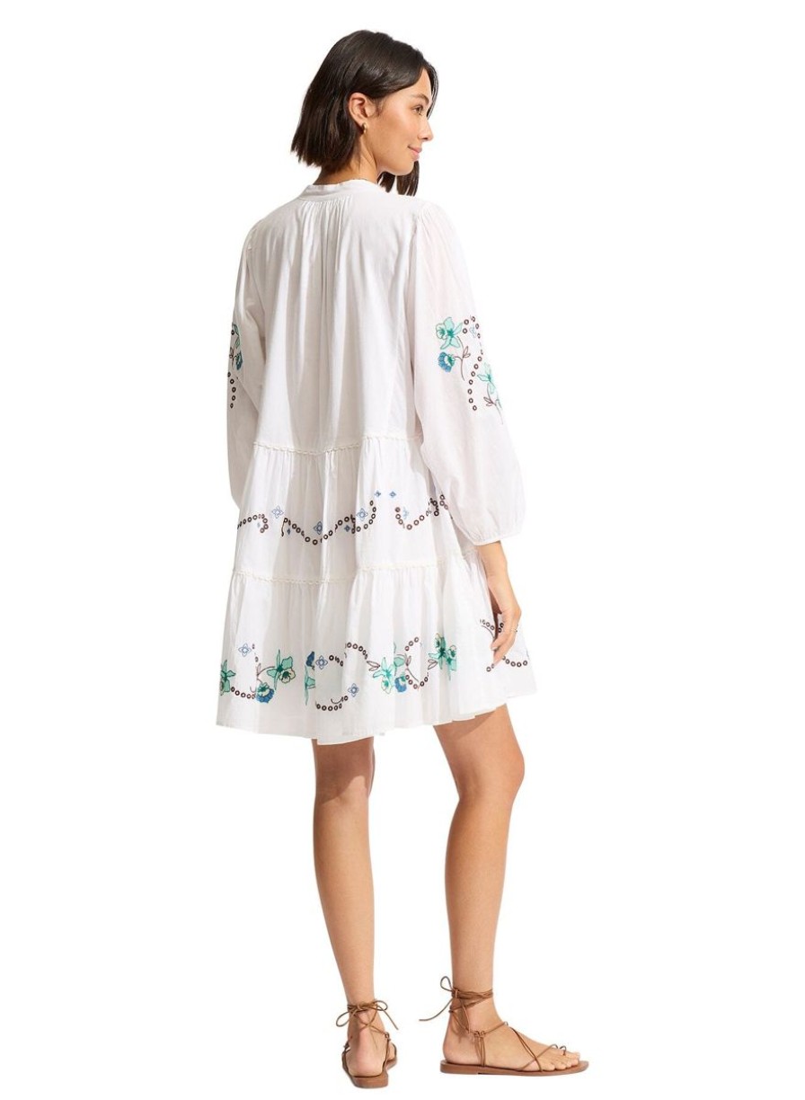 Clothing SEAFOLLY | Eden Embroidery Tier Dress