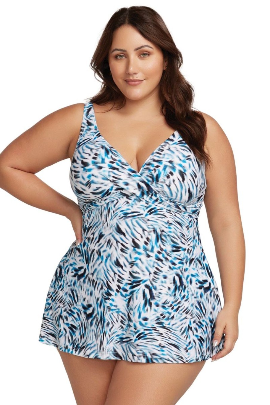 Swimwear ARTESANDS Swim Dress | Ze Blue Delacroix Swimdress