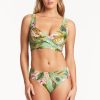 Swimwear SEA LEVEL Multifit | Lost Paradise Cross Front Multifit Bra Top