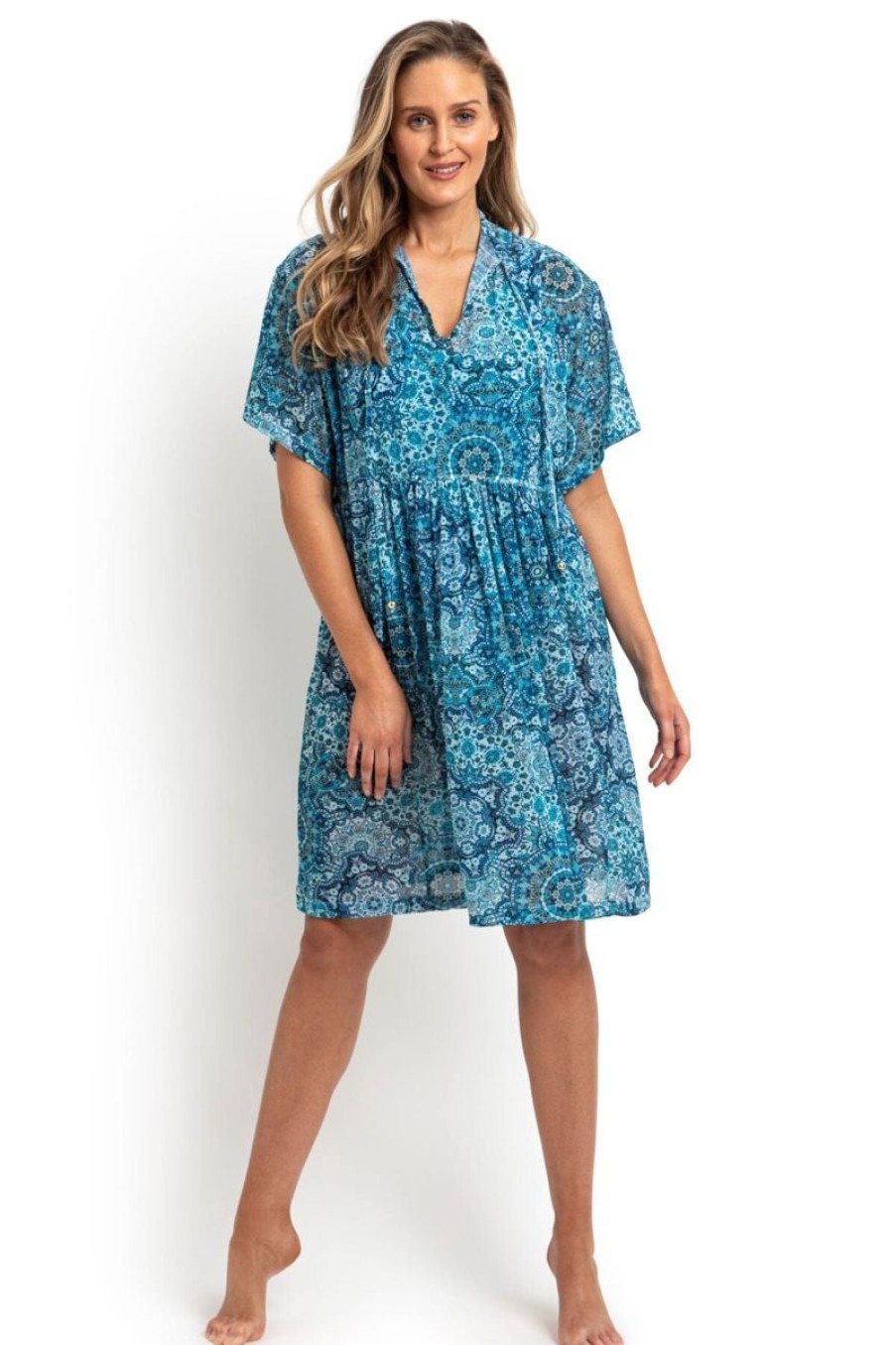 Clothing JANTZEN | Chantille Mesh Shirt Dress