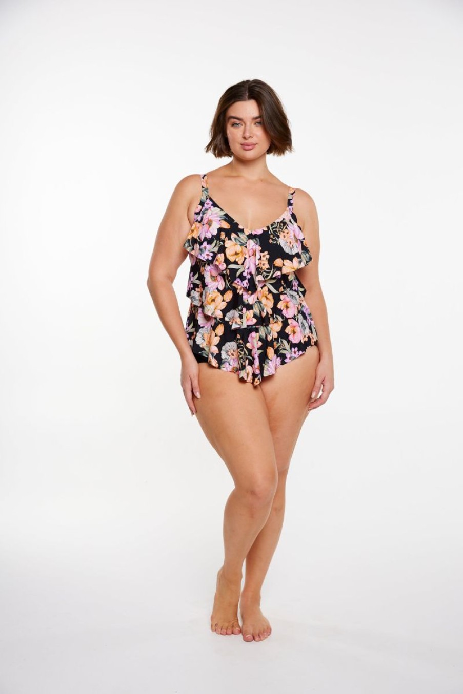 Swimwear CAPRIOSCA Multifit | Kokomo 3 Tier Tankini Top