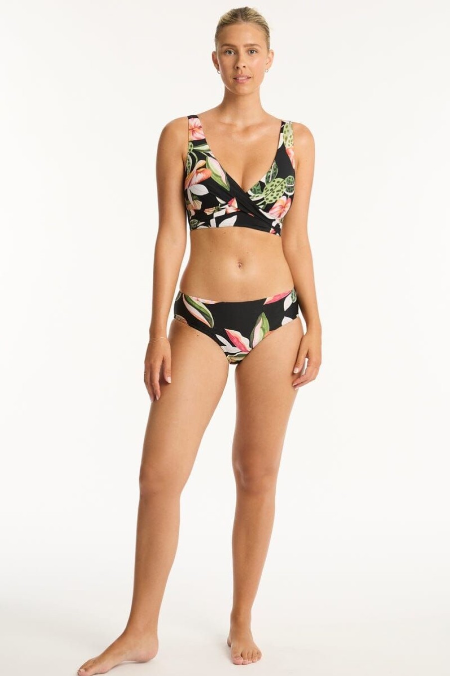 Swimwear SEA LEVEL Multifit | Sundown Cross Front Multifit Bra Top