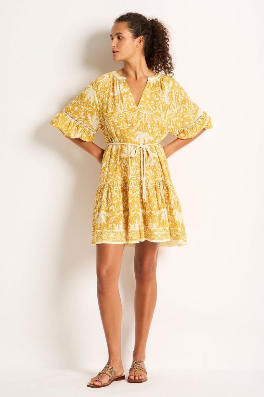 Clothing MONTE AND LOU | Desert Gold Mini Dress