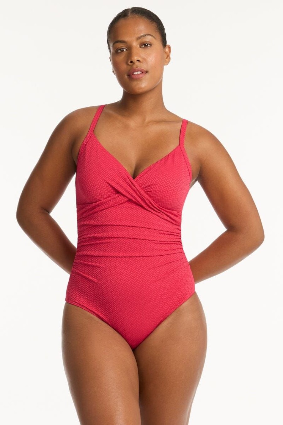 Swimwear SEA LEVEL D Cup + | Nouveau Twist Front Dd/E Cup One Piece