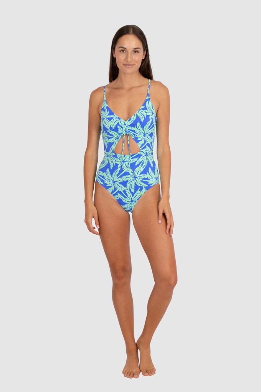 Swimwear BAKU V Neck | Hot Tropics Tie One Piece