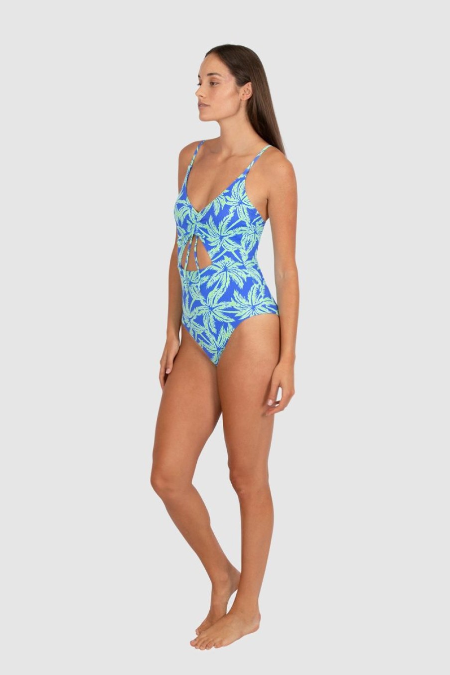 Swimwear BAKU V Neck | Hot Tropics Tie One Piece